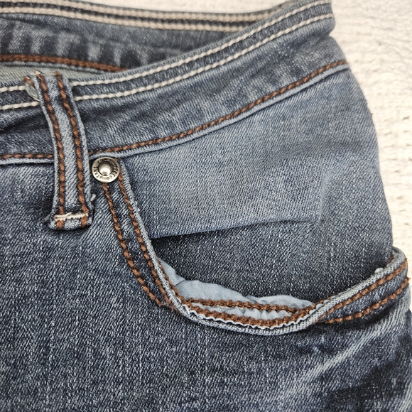 Freego women’s Denim Blue Washed Jeans size 32 low jegging slim Skinny Leg - Picture 11 of 16